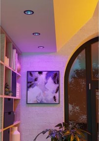 Eglo 902298 - Lampada da soffitto LED RGBW dimmerabile per bagno YEBRA-Z LED/4,8W/230V IP44 nera