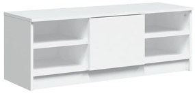 Mobile Porta TV Bianco 102x35,5x36,5 cm in Legno Multistrato