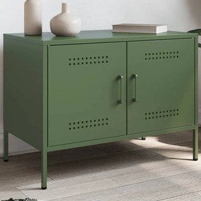 Mobile Tv Verde Oliva 68x39x50,5 Cm İn Acciaio /