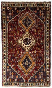 Shiraz Tappeto 190x110 Rosso (Iran) Annodato A Mano