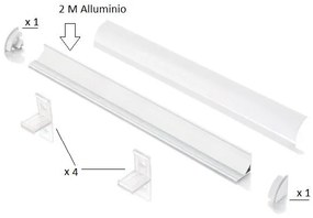 Ideallux slot ang tondo d16xd16 2000 mm al