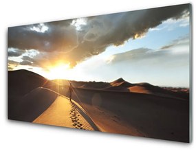 Quadro in vetro Sabbia per paesaggi del deserto 100x50 cm