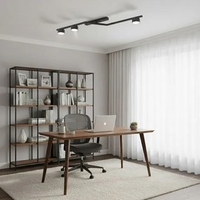 Plafoniera da soffitto SKAN 3xGX53/12W/230V nera