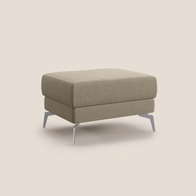 Star Pouf con piedini alti in microfibra impermeabile T11 tortora