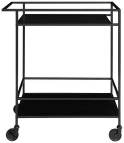 Carrello bar nero con struttura in acciaio Vita - House Nordic