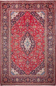Kashan Tappeto persiano 200x300 Rosso (Iran) Annodato A Mano