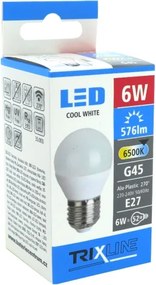 Lampadina LED G45 E27/6W/230V 6500K