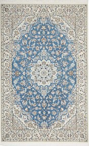 Nain Tappeto 220 x 140 Blu (Iran) Annodato A Mano