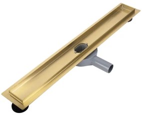 REA-G2702 - Canalina di scarico NEOX PRO 70 cm in acciaio inossidabile/oro spazzolato