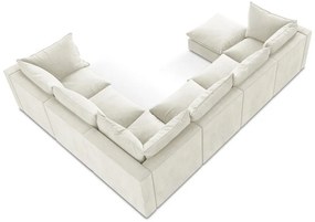Divano angolare beige (con penisola a destra/a U) Manao – Makamii