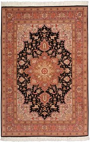 Tabriz Tappeto persiano 150x100 Rosa (Iran) Annodato A Mano
