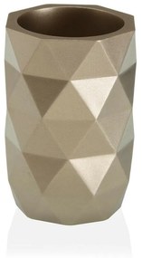 Portaspazzolini da Denti  DIAMOND Bianco Resina (7,4 x 10,6 x 7,4 cm)