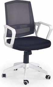 Sedia da ufficio Ascot in bianco/nero