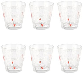 Set 6 bicchieri Conic in vetro