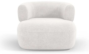 Poltrona bianca in tessuto bouclé Jenny - Micadoni Home