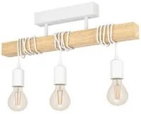 Plafoniera in Legno Townshend con 3 Lampadine da Soffitto Eglo