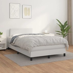 Giroletto A Molle Con Materasso Bianco 120x200 Cm İn Similpelle /