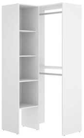Kit cabina armadio SUIT in truciolare 80 x 185 x 88 cm legno bianco
