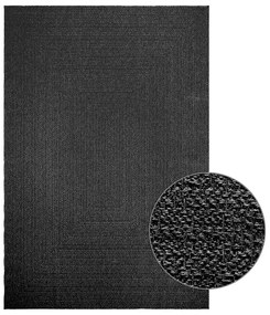 Tappeto Zızur Antracite 200x290 Cm Aspetto Iuta Interni Esterni /