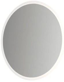 Specchio con illuminazione integrata bagno tondo L 90 x H 90 x P 3 cm grigio / argento