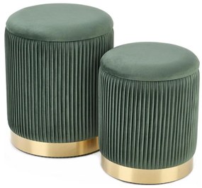 SET 2x Tabacco MONTY diametro 36/44 cm verde/oro
