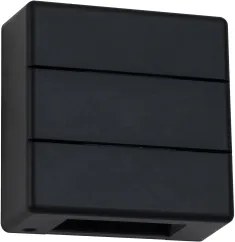 Brilagi - Lampada da parete LED per esterni DOUBLERAY LINE LED/6W/230V nero IP54