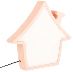 Lampada da scrivania per bambini HOUSE LED/10W/230V rosa