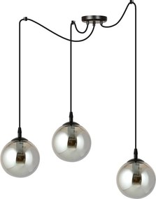 Lampadario a sospensione GIGI 3 BLACK GRAFIT