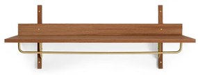 ferm LIVING - Sector Rack Shelf Smoked Oak/Brass ferm LIVING