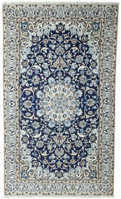 Nain Tappeto 220x130 Blu (Iran) Annodato A Mano