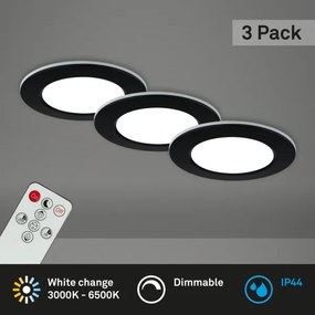 Briloner - SET 3x Lampada LED dimmerabile da bagno LED/4,8W/230V IP44