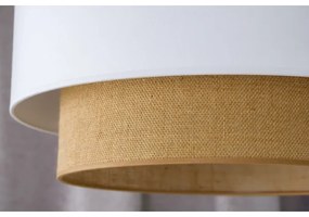 Duolla - Lampadario a sospensione con filo BOHO 1xE27/15W/230V diametro 45 cm bianco/marrone