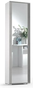 Scarpiera multiuso doppia profondità L 50 x H 182 x P 31 cm 14 paia, bianco