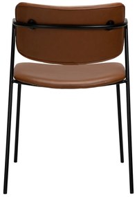 Sedia in similpelle marrone Zed - DAN-FORM Denmark