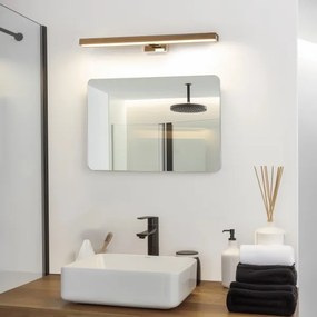 Brilagi-Illuminazione a LED per specchi da bagno WOODY MIRROR LED/12W/230V IP44 quercia/cromo
