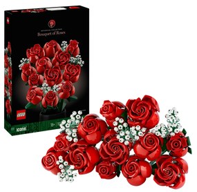 Bouquet di rose rosse Lego Icons