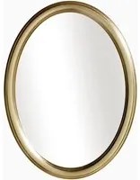 Specchiera in foglia oro ovale- misure: 49 x 59 x 3