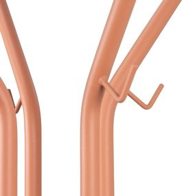 Appendiabiti color salmone in metallo ø 40x170 cm Jessy – Spinder Design