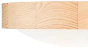 Plafoniera NATURAL SLIM 1xE27/60W/230V ø 27 cm pino