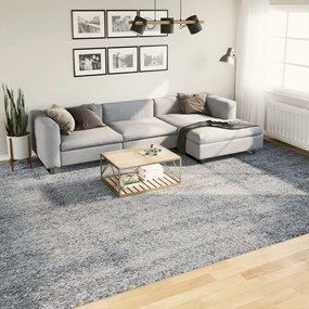 Tappeto Shaggy Pamplona A Pelo Lungo Moderno Blu 300x400 Cm /