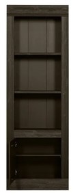 Libreria in legno di pino marrone scuro 78x230 cm Yumi - BePureHome