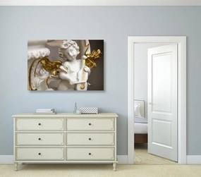 Quadro su tela – Statua di angelo che suona
