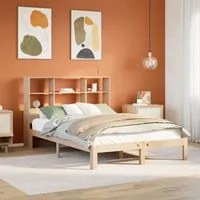 Letto Libreria senza Materasso 160x200 cm in Legno di Pino 3322566