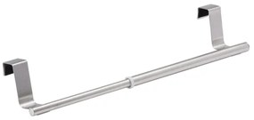 WENKO 79173100 - Porta asciugamani TELESCOPE 7x6 cm in acciaio inox/argento/nero