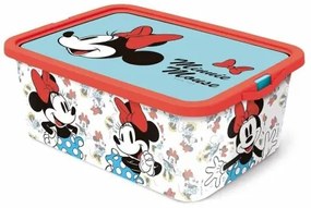 Scatole Portaoggetti Minnie Mouse Vintage 13 L polipropilene