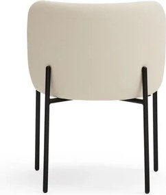 Set di sedie da pranzo bianca in imbottito 2 pz Mogi – Teulat