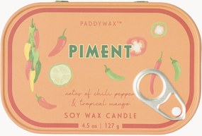 Candela profumata in latta stampata Piment (peperoncino, mango)