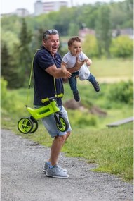 Funny Wheels - Bicicletta senza pedali 2 in 1 RIDER SUPER SPORT verde/nero