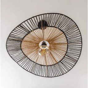 Brilagi - Lampadario LED su cavo CERIA BOHO 1xE27/40W/230V Ø 50 cm nero/marrone