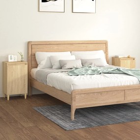 Comodini 2 Pz Rovere Sonoma 40x35x70 Cm İn Legno Multistrato /